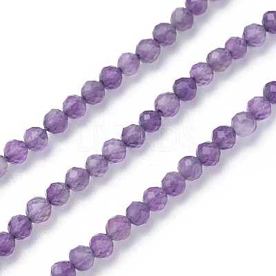 Natural Amethyst Beads Strands X-G-F619-12-3mm-1