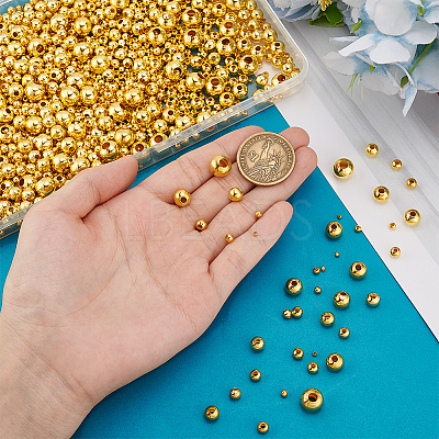 2600Pcs 7 Styles Iron Spacer Beads IFIN-PH0002-36G-1