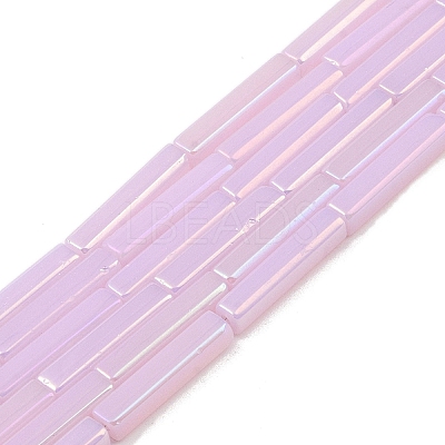 Electroplate Glass Beads Strands EGLA-Q128-11A-AB03-1