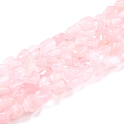 Natural Madagascar Rose Quartz Beads Strands G-G018-13B-1