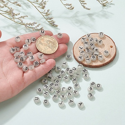 300Pcs Enamel Style Acrylic Beads SACR-YW0001-25-1