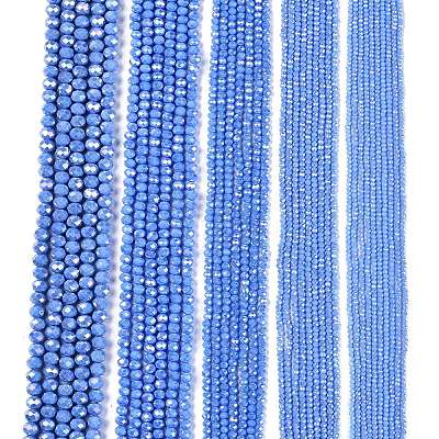 Electroplate Glass Beads Strands LS-EGLA-A044-P4mm-B17-1