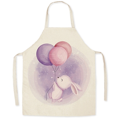 Cute Easter Egg Pattern Polyester Sleeveless Apron PW-WG98916-07-1