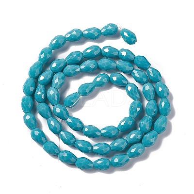 Faceted Glass Beads Strands GLAA-E037-01E-1