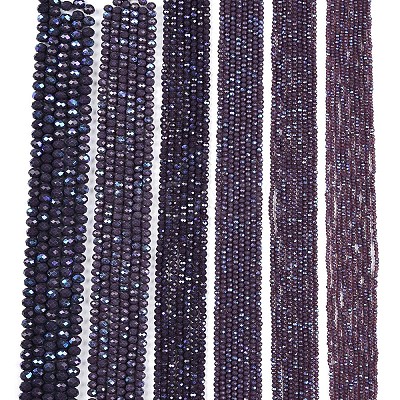Electroplate Opaque Solid Color Glass Beads Strands EGLA-A044-P2mm-L11-1