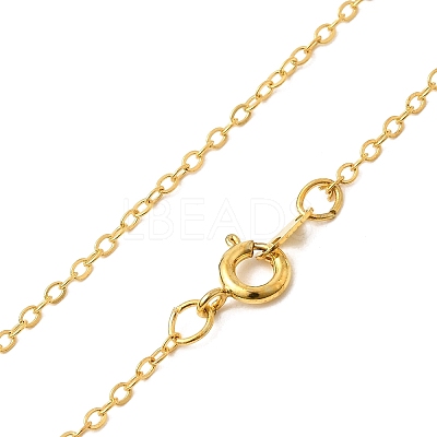 Brass Cable Chain Necklaces SW028-G-1