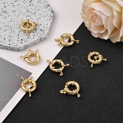 Rack Plating Brass Spring Ring Clasps X-KK-D399-A-G-NF-1