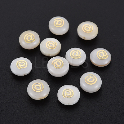 Natural Freshwater Shell Beads SHEL-N003-22-08-1