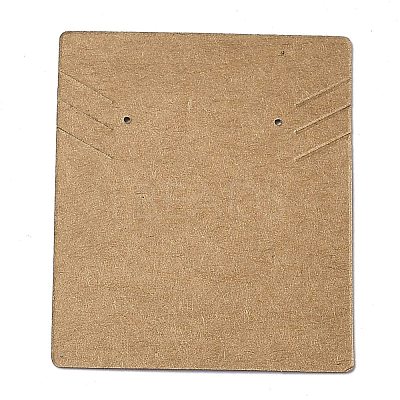 Cardboard Necklace Earring Set Display Cards CDIS-A002-C-05B-1