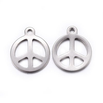 Tarnish Resistant 201 Stainless Steel Pendants STAS-O110-05P-1