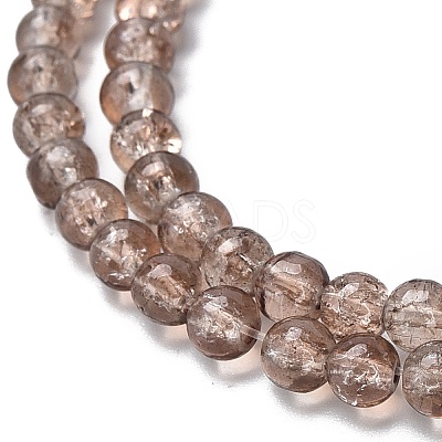 Crackle Glass Beads Strands CCG-Q001-4mm-07-1
