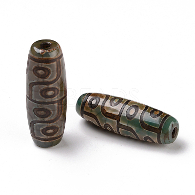 Tibetan Style dZi Beads X-TDZI-E004-29-1