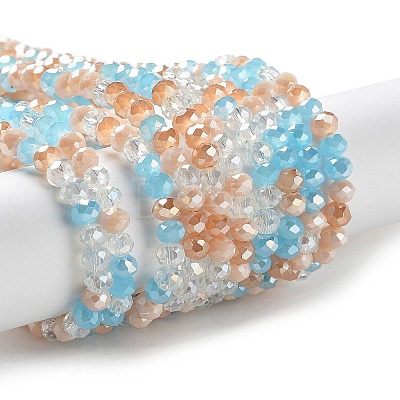 Glass Beads Strands EGLA-A034-M4mm-56-1