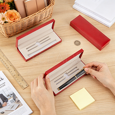 Plastic Pen Gift Packing Boxes CON-WH0001-85B-02-1