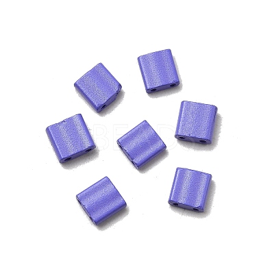 2-Hole Baking Paint Glass Seed Beads SEED-S023-17C-42-1