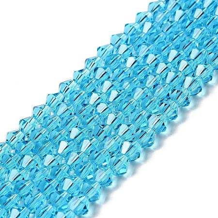 Imitation Austrian Crystal 5301 Bicone Beads GLAA-S026-6mm-06-1