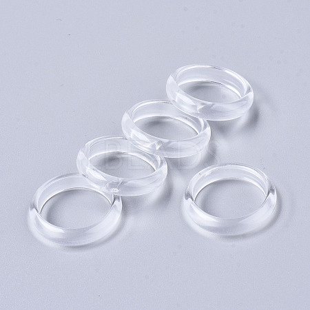 Transparent Resin Finger Rings RJEW-T013-004-G01-1