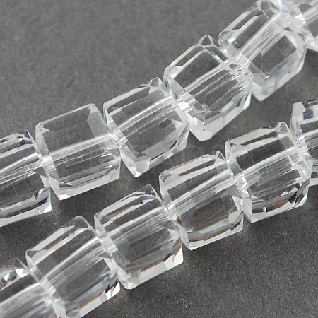 Glass Bead Strands GLAA-R041-8x8mm-24-1