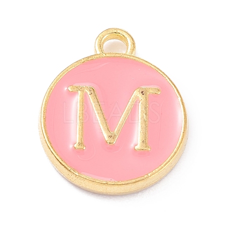 Golden Plated Alloy Enamel Charms ENAM-Q437-14M-1