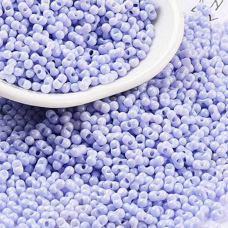 Baking Paint Glass Seed Beads SEED-A033-04H-1