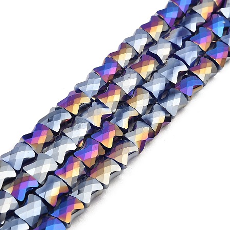 AB Color Plate Glass Beads Strands EGLA-P051-06A-B02-1