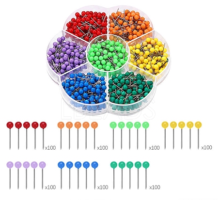 700Pcs 7 Colors Steel Safety Pins PW-WG2324B-01-1