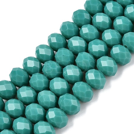 Opaque Solid Color Imitation Jade Glass Beads Strands LS-EGLA-A044-P8mm-D31-1