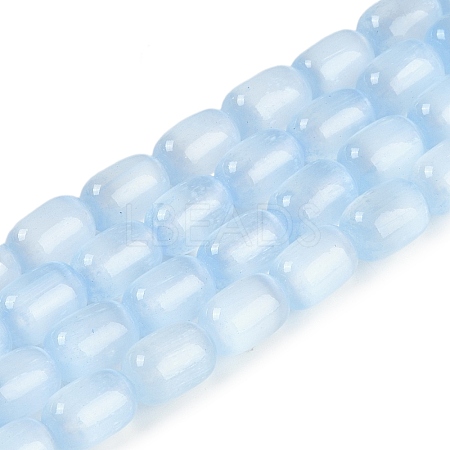 Natural Selenite Beads Strands G-F750-12-1