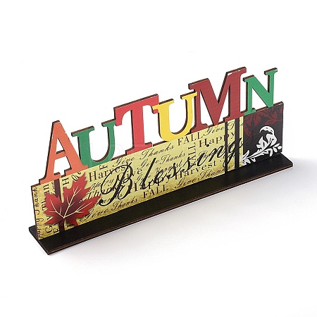 Natural Wood Display Decorations DJEW-O001-05-1