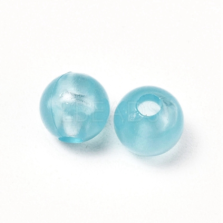 Luminous Transparent Plastic Beads KY-WH0048-20B-05-1