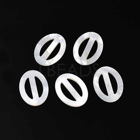 Natural Shell Tri-Glide Adjuster Buckles SSHEL-N039-01-1