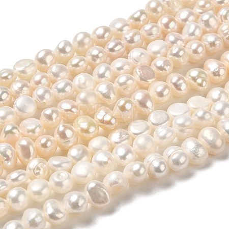 Natural Cultured Freshwater Pearl Beads Strands PEAR-E017-24-1