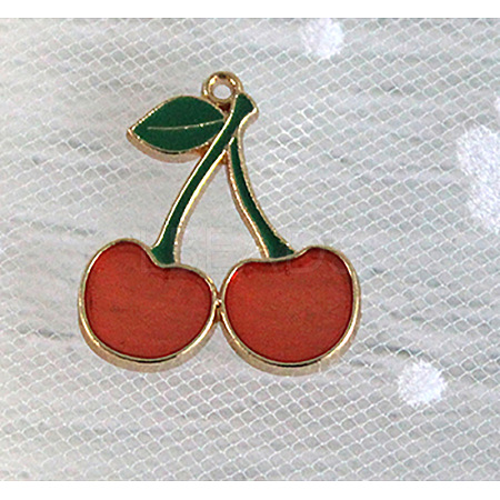 Alloy Enamel Pendants ENAM-CJC0003-09G-02-1