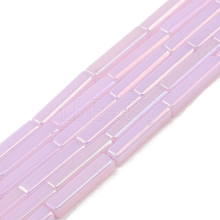 Electroplate Glass Beads Strands EGLA-Q128-11A-AB03-1