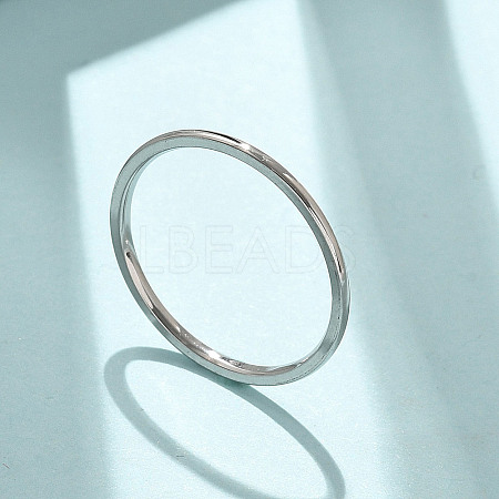 304 Stainless Steel Plain Band Rings STAS-I160-F03-P-1