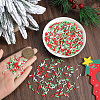 120G 3 Colors Christmas Themed Handmade Polymer Clay Beads CLAY-SC0002-08-3