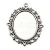 Tibetan Style Pendant Cabochon Settings TIBEP-G007-AS-1