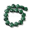 Synthetic Malachite Beads Strands G-K357-C08-01-3
