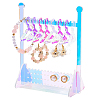 HOBBIESAY Transparent Acrylic Earring Display Stands EDIS-HY0001-01-1