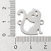 304 Stainless Steel Hollow Connector Charms STAS-P332-05P-3