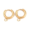 316 Stainless Steel Huggie Hoop Earring Findings EJEW-B158-01A-G-1