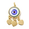 Golden Brass Pendants KK-A198-01G-05-1
