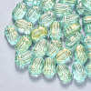 Transparent Spray Painted Glass Beads GLAA-S190-004A-04-1