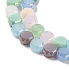 Electroplate Glass Beads Strands GLAA-Q098-B01-01-3