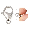 Non-Tarnish 316 Surgical Stainless Steel Lobster Claw Clasps X-STAS-316-FL15A-3