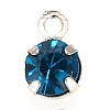 Glass Rhinestone Charms RB-6.5x4x3.5-P-2