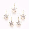 Brass Micro Pave Cubic Zirconia Charms X-KK-P157-07G-NF-1
