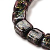 Handmade Dichroic Foil Glass Beads Strands DICH-U001-07J-3