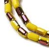 Electroplate Glass Beads Strands EGLA-D031-01-22-3