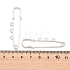 Iron Safety Pins Brooch Findings IFIN-Z005-02P-01-3
